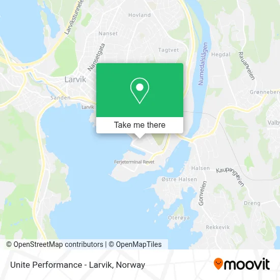 Unite Performance - Larvik map