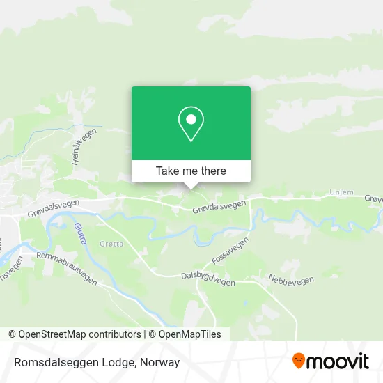 Romsdalseggen Lodge map