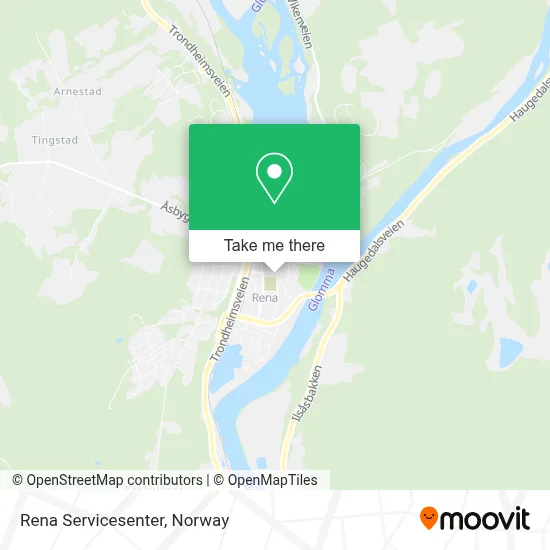 Rena Servicesenter map