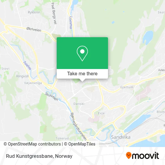 Rud Kunstgressbane map