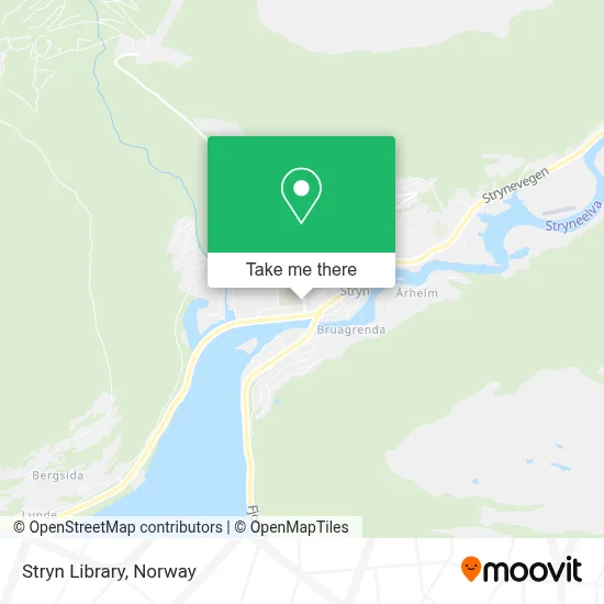 Stryn Library map