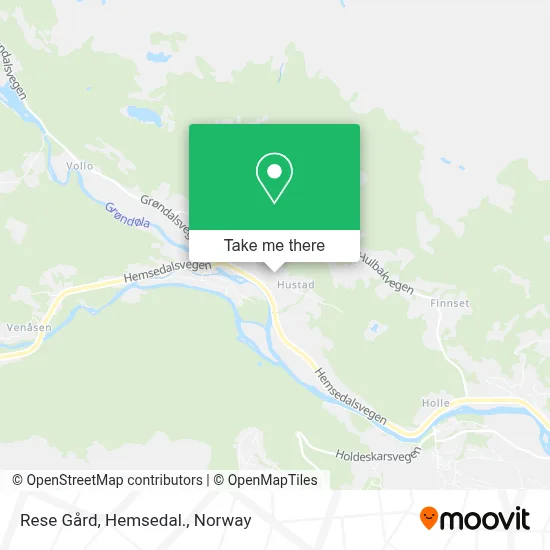 Rese Gård, Hemsedal. map