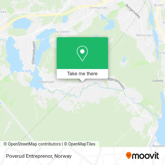 Poverud Entreprenor map