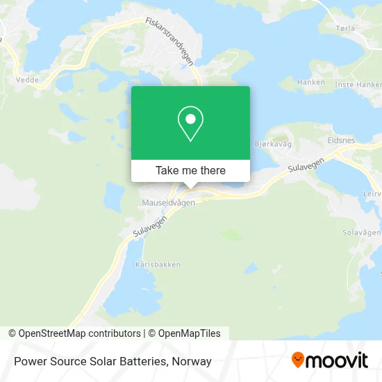 Power Source Solar Batteries map