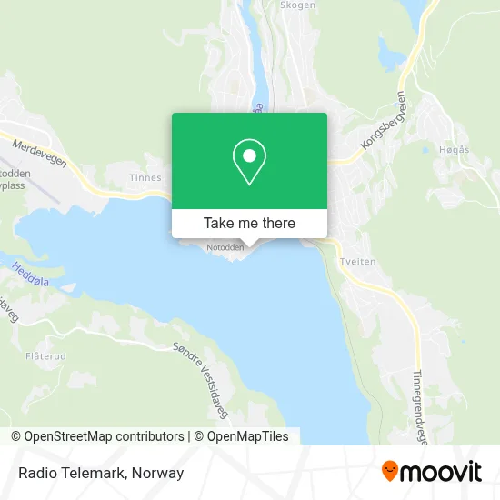 Radio Telemark map