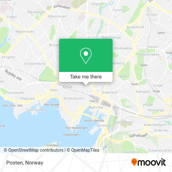 Posten map