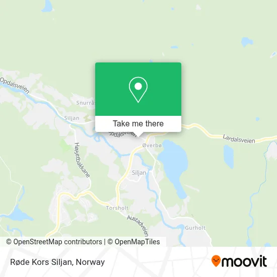 Røde Kors Siljan map
