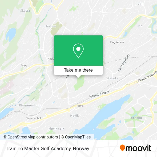 Train To Master Golf Academy map