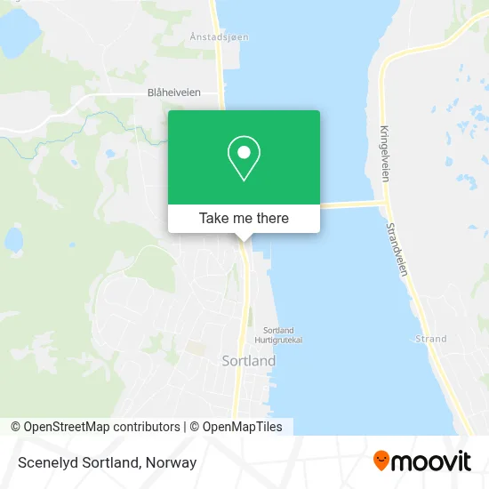 Scenelyd Sortland map