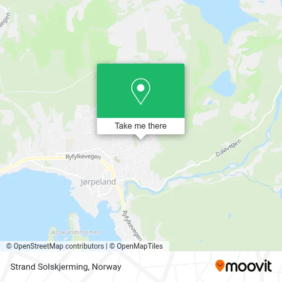 Strand Solskjerming map