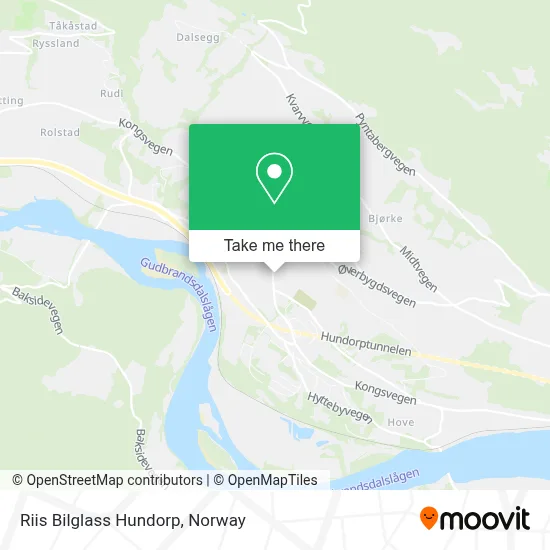 Riis Bilglass Hundorp map