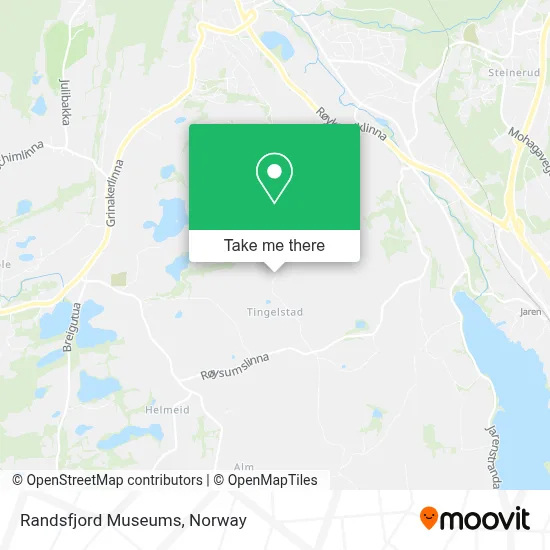 Randsfjord Museums map