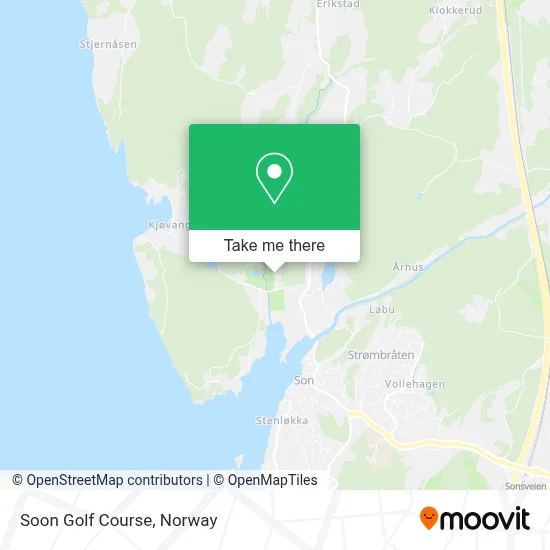 Soon Golf Course map