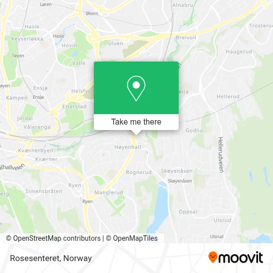 Rosesenteret map