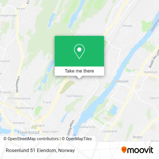 Rosenlund 51 Eiendom map