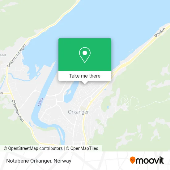 Notabene Orkanger map