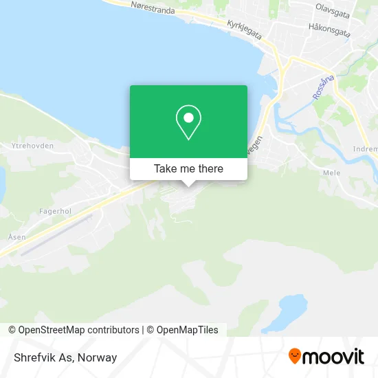 Shrefvik As map
