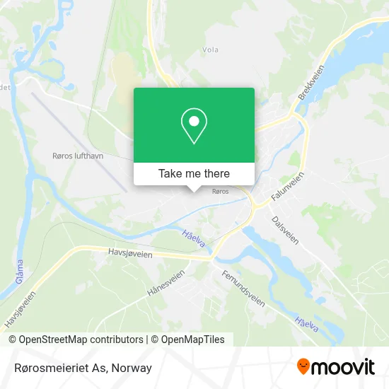 Rørosmeieriet As map