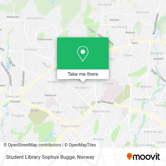 Student Library Sophus Bugge map