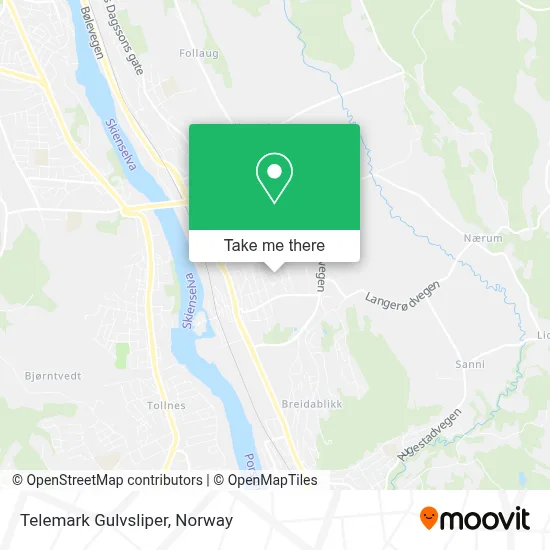 Telemark Gulvsliper map