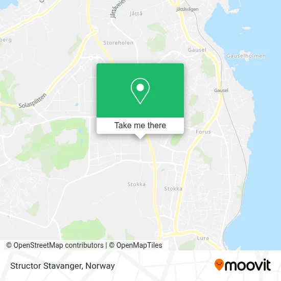 Structor Stavanger map