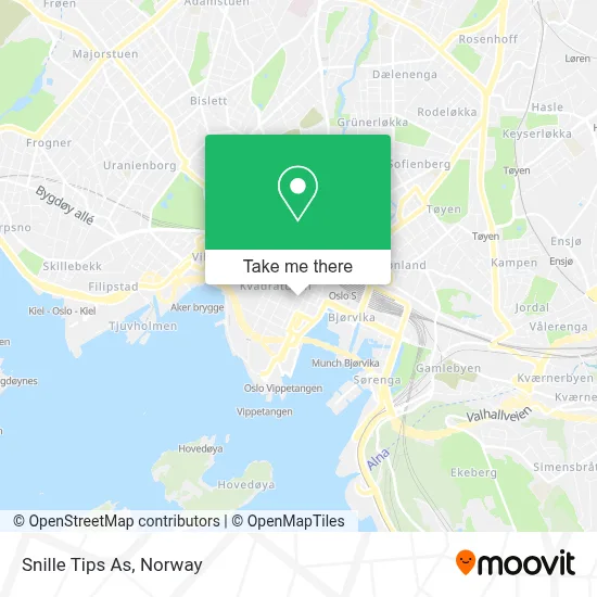 Snille Tips As map