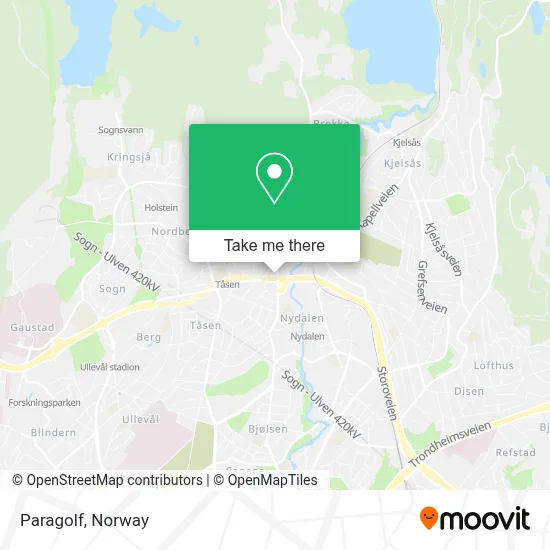 Paragolf map