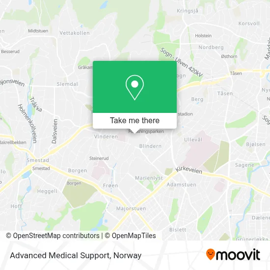 Advanced Medical Support map