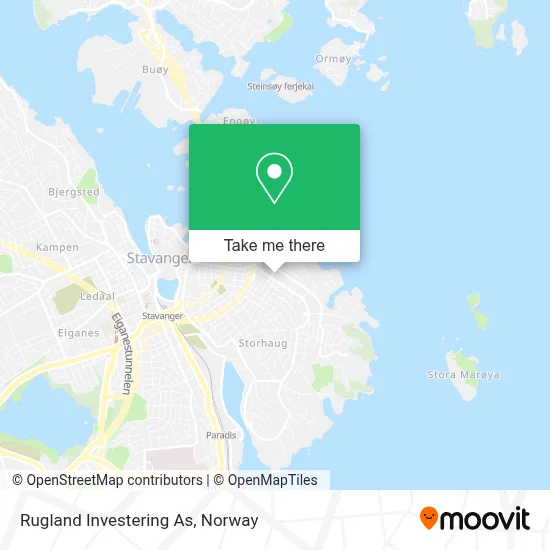Rugland Investering As map