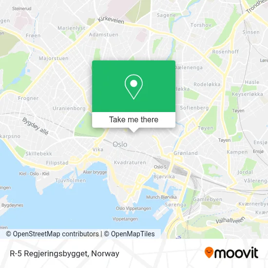 R-5 Regjeringsbygget map
