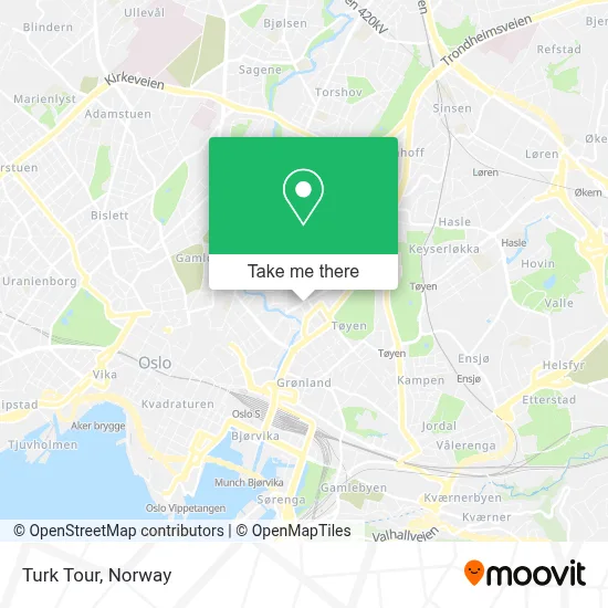 Turk Tour map