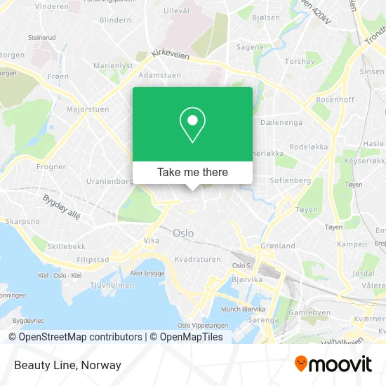 Beauty Line map