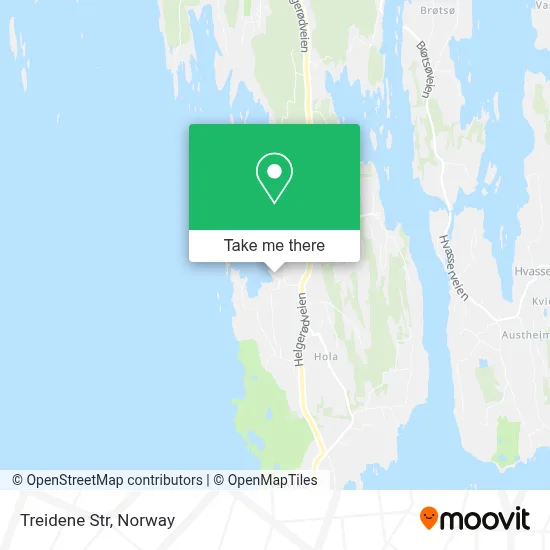 Treidene Str map