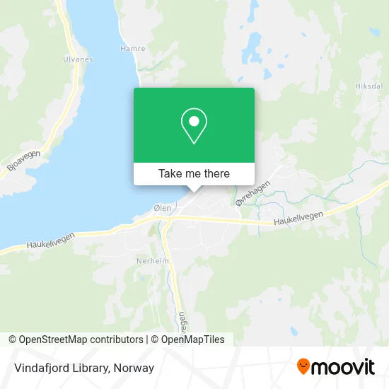 Vindafjord Library map