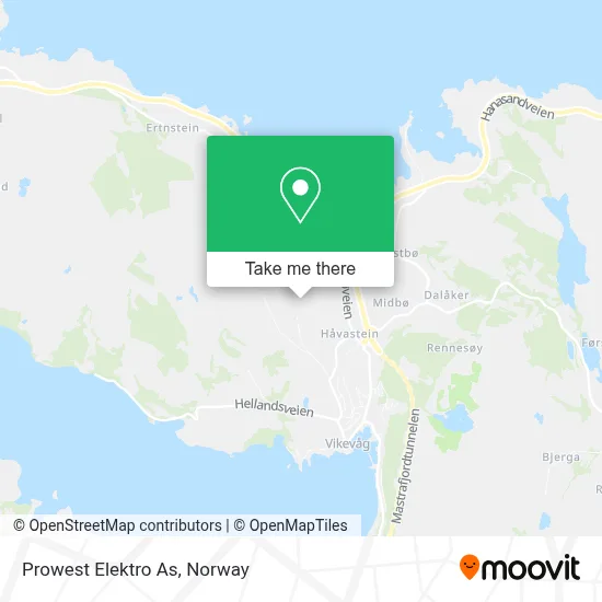 Prowest Elektro As map