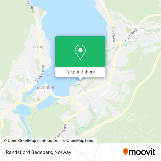 Randsfjord Badepark map