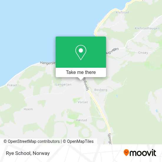 Rye School map
