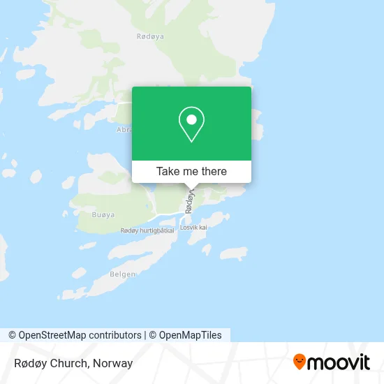 Rødøy Church map