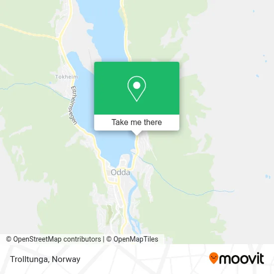 Trolltunga map