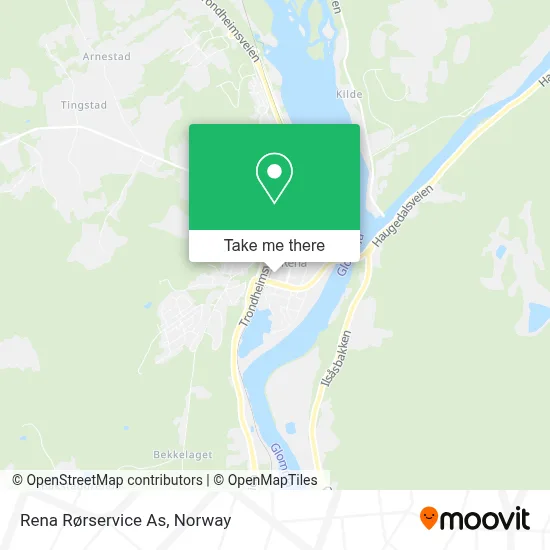 Rena Rørservice As map