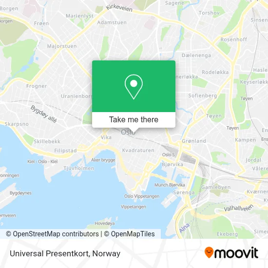 Universal Presentkort map