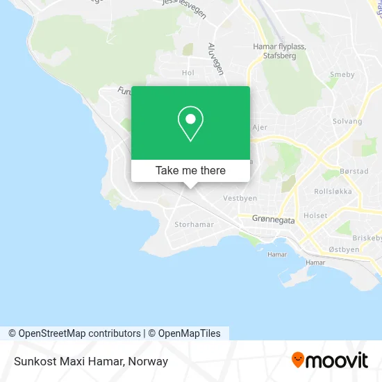 Sunkost Maxi Hamar map