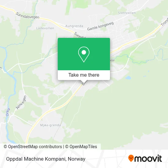 Oppdal Machine Kompani map