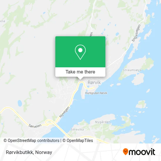 Rørvikbutikk map