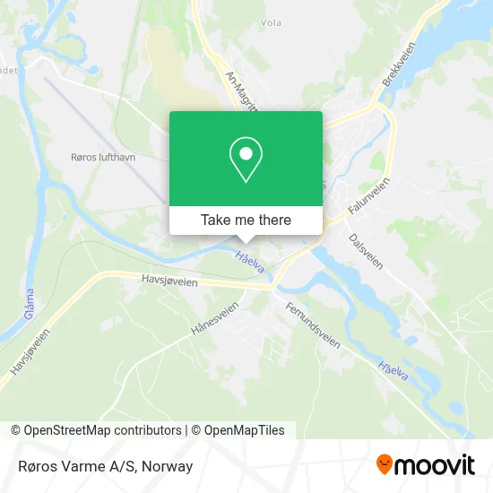 Røros Varme A/S map