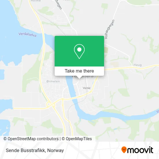Sende Busstrafikk map