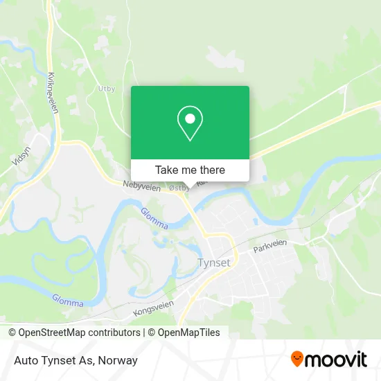 Auto Tynset As map