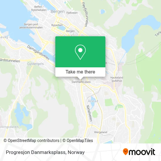 Progresjon  Danmarksplass map