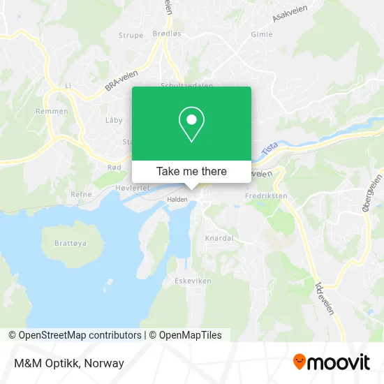 M&M Optikk map