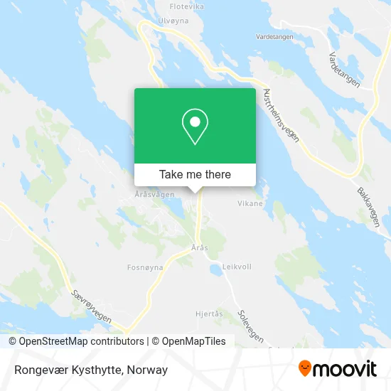 Rongevær Kysthytte map